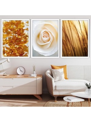 Işıltılı Üçlü Çerçeve ve Poster Seti - G1001