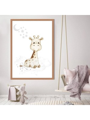 Uykucu Zürafa 1 Çerçeve ve Poster - HA1102