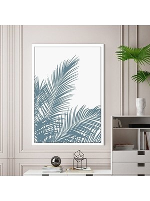 Turkuaz Palmiye 4 Çerçeve ve Poster - B1208