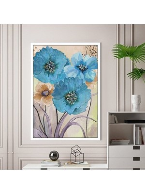 Mavi Suluboya 1 Çerçeve ve Poster - B1129