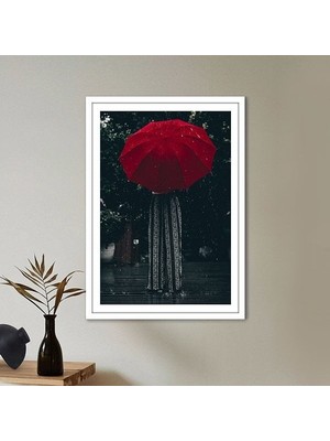 Kırmızı Şemsiye 2 Çerçeve ve Poster - DO1105