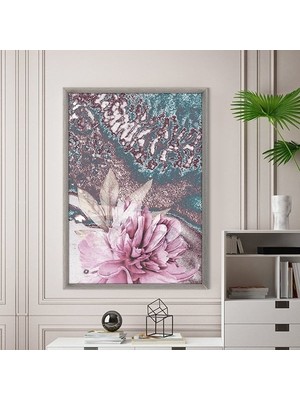 Pembe Lotus 2 Çerçeve ve Poster - B1168