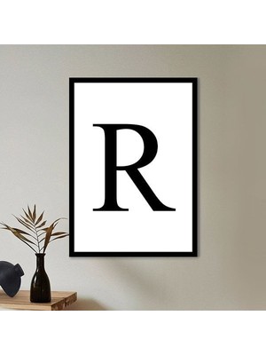 Kişiye Özel Harf 4 Çerçeve ve Poster - HRF1005