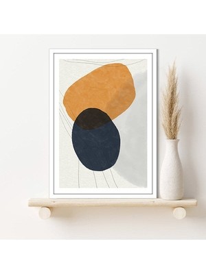 Geometrik Turuncu Tonlar 2 Çerçeve ve Poster - C1243