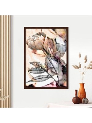 Bej Lotus 3 Çerçeve ve Poster - B1086