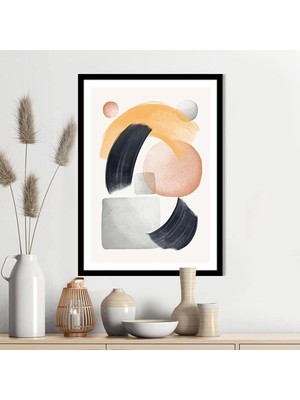 Renkli Geometrik Desenler 5 Çerçeve ve Poster  - IL1067