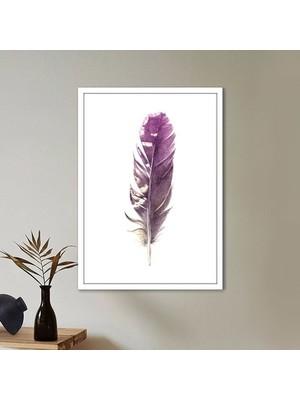 Pembe Kuş Tüyü 14 Çerçeve ve Poster - IL1119