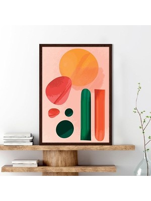 Renkli Geometrik Desenler 10 Çerçeve ve Poster  - IL1072