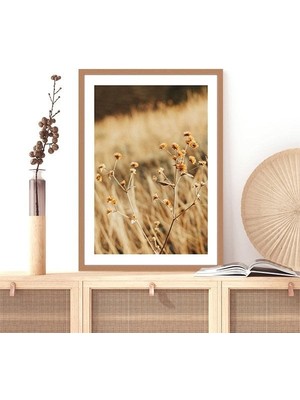 Kahverengi Otlar 1 Çerçeve ve Poster - B1106