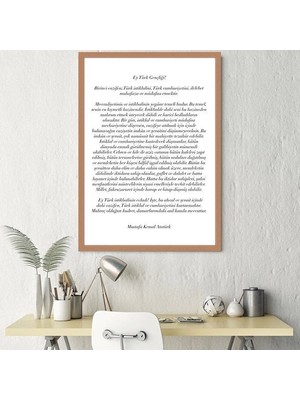 Gençliğe Hitabe Çerçeve ve Poster - ATA1011