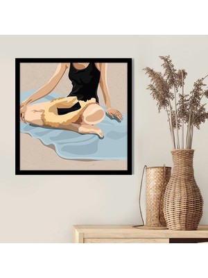Güneşlenen Kadın 1 Çerçeve ve Poster - IL1099