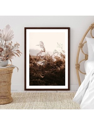 Kahverengi Otlar 4 Çerçeve ve Poster - B1109