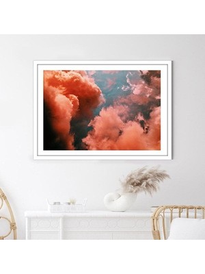 Kırmızı Bulutlar 1 Çerçeve ve Poster - DO1089