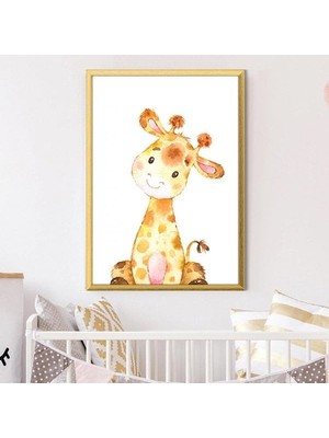 Zürafa 2 Çerçeve ve Poster - HA1051