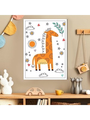 Zürafa 4 Çerçeve ve Poster - HA1084