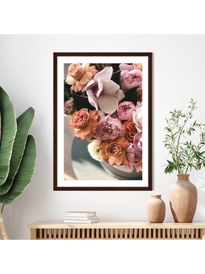 Pembe Güller 6 Çerçeve ve Poster - B1150