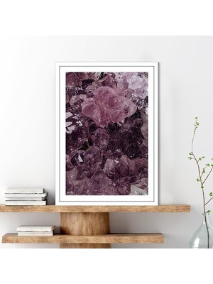 Mor Kuvars Taşı 2 Çerçeve ve Poster - DK1016