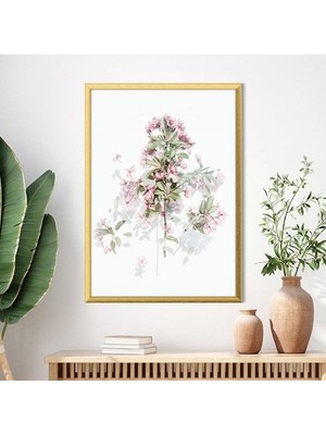 Pembe Ortanca 3 Çerçeve ve Poster - B1203