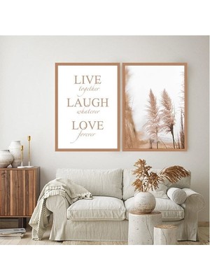 Pampas Ikili Çerçeve ve Poster Seti - B1024