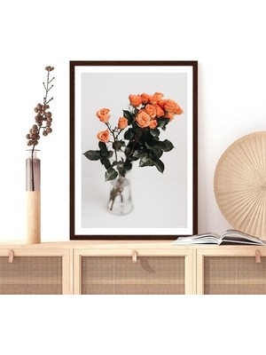 Turuncu Güller 1 Çerçeve ve Poster - B1237