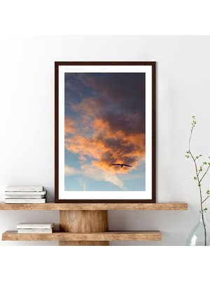 Turuncu Bulutlar 1 Çerçeve ve Poster - DO1080