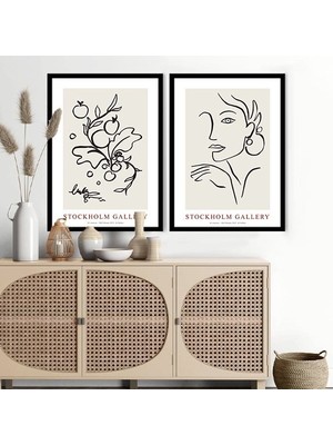 Stockholm Gallery Ikili Çerçeve ve Poster Seti - C1009