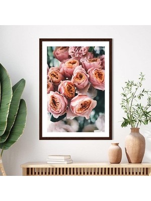 Pembe Güller 7 Çerçeve ve Poster - B1151