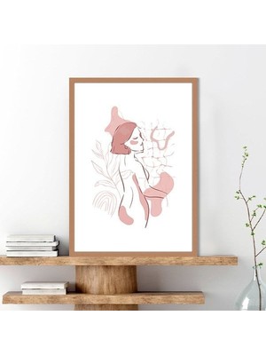 Soft Tonlarda Kadın 1 Çerçeve ve Poster - C1225