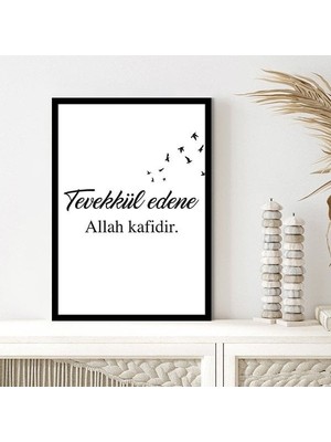 Tevekkül Edene Allah Kafidir 1 Çerçeve ve Poster - DN1019