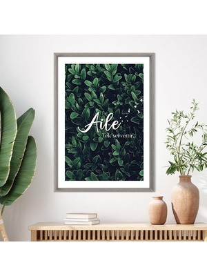 Aile Tek Servettir 1 Çerçeve ve Poster - TP1000