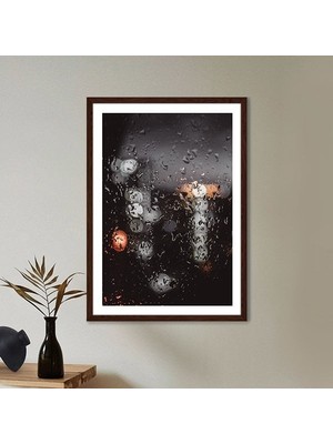 Camdaki Yağmur Damlaları 1 Çerçeve ve Poster - DO1102