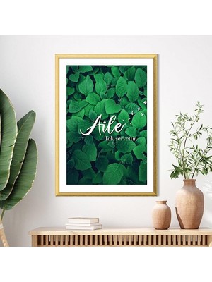 Aile Tek Servettir 2 Çerçeve ve Poster - TP1001