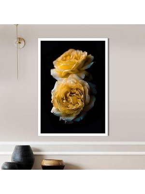 Gold Güller 2 Çerçeve ve Poster - G1018