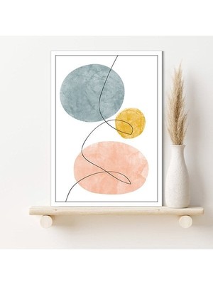 Geometrik Lekeler 3 Çerçeve ve Poster - C1065