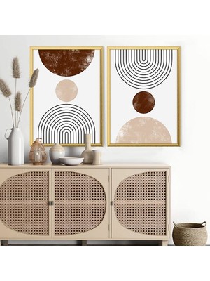 Daireler 1 Ikilli Çerçeve ve Poster Seti - C1022
