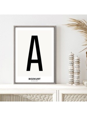 Kişiye Özel Harf 8 Çerçeve ve Poster - HRF1009