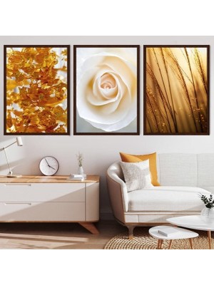 Işıltılı Üçlü Çerçeve ve Poster Seti - G1001