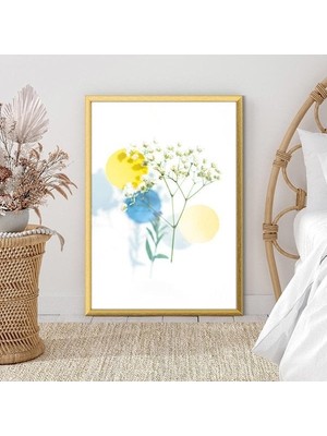 Geometrik Desenli Bitki 1 Çerçeve ve Poster - B1097