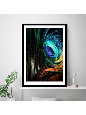 Yeşil Kuş Tüyü 1 Çerçeve ve Poster - H1027