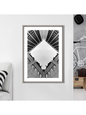 Düşük Açılı Bina 4 Çerçeve ve Poster -  M1067