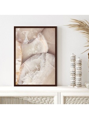 Bej Mermerler 1 Çerçeve ve Poster - DK1011