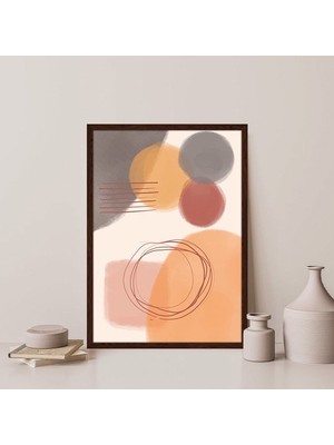 Soft Tonlar Soyut 4 Çerçeve ve Poster - SO1132