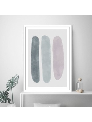 Soluk Tonlar Soyut 2 Çerçeve ve Poster - SO1141