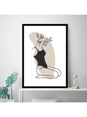 Çiçek ve Kadın 2 Çerçeve ve Poster - MD1034