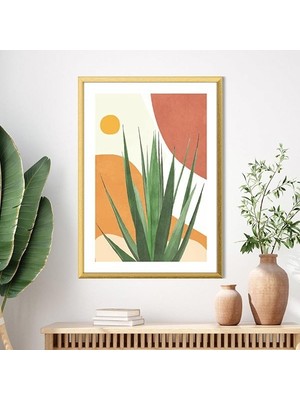 Sulu Boya Dokusu Bitki 1 Çerçeve ve Poster - IL1097