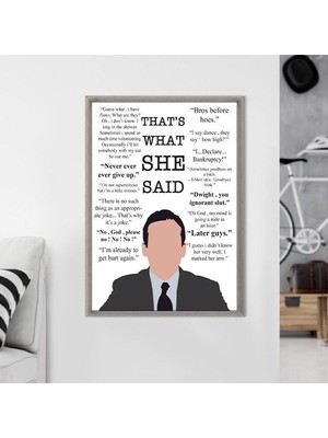 What Did Say 1 Çerçeve ve Poster - TP1043