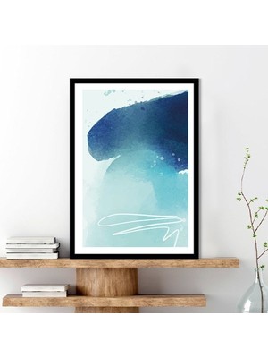 Mavi Tonlar 1 Çerçeve ve Poster - SO1119