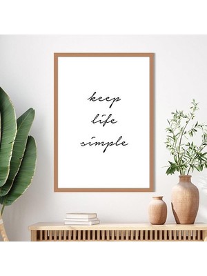 Keep - Life - Simple Çerçeve ve Poster - TP1011