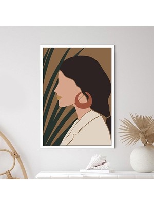 Bitkiler ve Kadın 4 Çerçeve ve Poster - IL1087