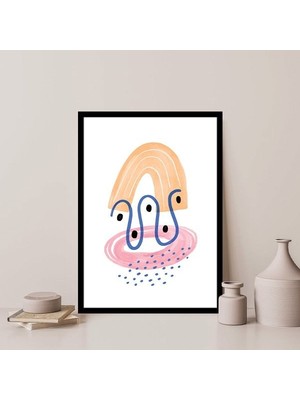 Renkli Geometrik Desenler 3 Çerçeve ve Poster  - IL1065